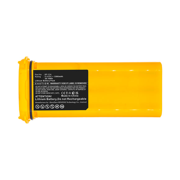 Batteries N Accessories BNA-WB-L12051 2-Way Radio Battery - Lithium, 9V, 3300mAh, Ultra High Capacity - Replacement for Icom BP-234 Battery