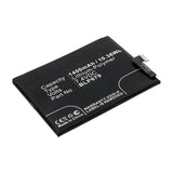 Batteries N Accessories BNA-WB-P14709 Cell Phone Battery - Li-Pol, 7.4V, 1400mAh, Ultra High Capacity - Replacement for OPPO BLP679 Battery