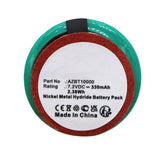 Batteries N Accessories BNA-WB-H18770 Emergency Lighting Battery - Ni-MH, 7.2V, 330mAh, Ultra High Capacity - Replacement for ABUS AZBT10000 Battery