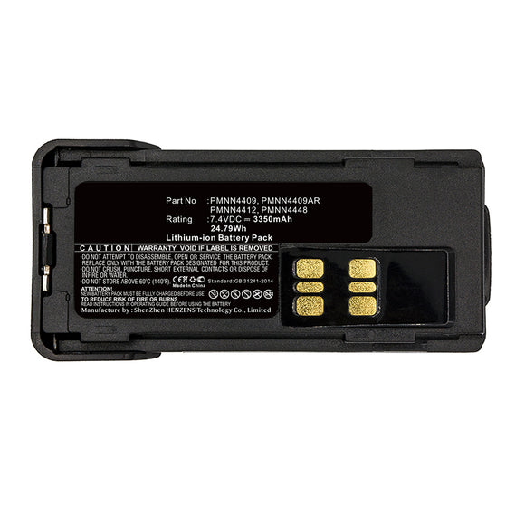 Batteries N Accessories BNA-WB-L14370 2-Way Radio Battery - Li-ion, 7.4V, 3350mAh, Ultra High Capacity - Replacement for Motorola PMNN4406 Battery