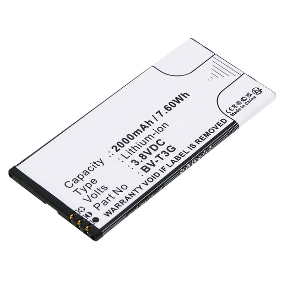 Batteries N Accessories BNA-WB-L3928 Cell Phone Battery - Li-ion, 3.8, 2000mAh, Ultra High Capacity Battery - Replacement for Microsoft BV-T3G Battery