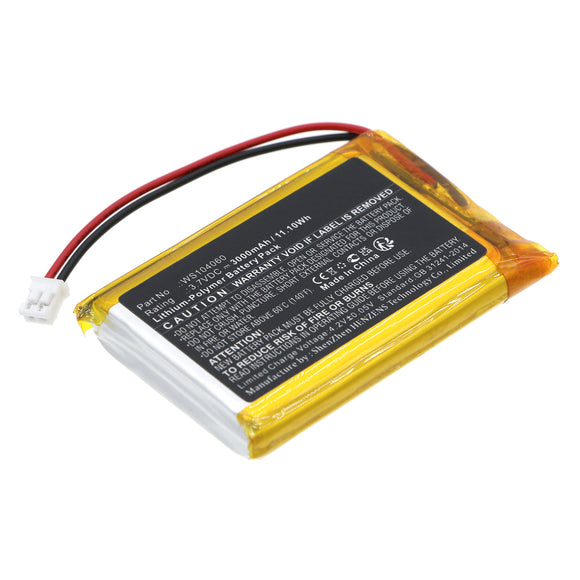 Batteries N Accessories BNA-WB-P18978 Game Console Battery - Li-Pol, 3.7V, 3000mAh, Ultra High Capacity - Replacement for Raspberry WS104060 Battery