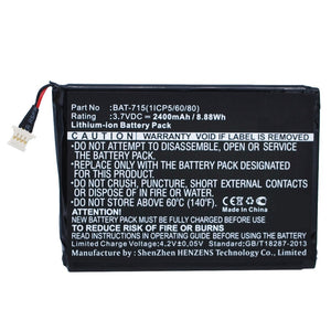 Batteries N Accessories BNA-WB-L11073 Tablet Battery - Li-ion, 3.7V, 2400mAh, Ultra High Capacity - Replacement for Acer BAT-715(1ICP5/60/80) Battery