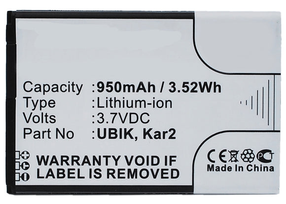 Batteries N Accessories BNA-WB-L3699 Cell Phone Battery - Li-Ion, 3.7V, 950 mAh, Ultra High Capacity Battery - Replacement for Wiko DOLFY Battery