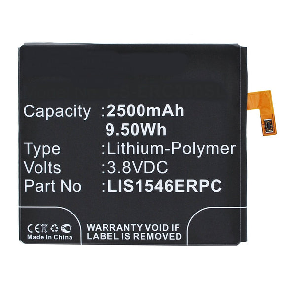 Batteries N Accessories BNA-WB-P3671 Cell Phone Battery - Li-Pol, 3.8V, 2500 mAh, Ultra High Capacity Battery - Replacement for Sony Ericsson LIS1546ERPC Battery