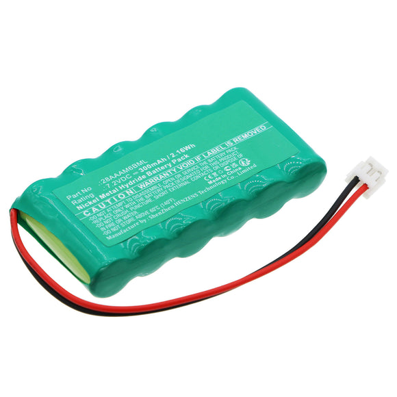 Batteries N Accessories BNA-WB-H19020 Siren Alarm Battery - Ni-MH, 7.2V, 300mAh, Ultra High Capacity - Replacement for LEXUS 28AAAM6BML Battery
