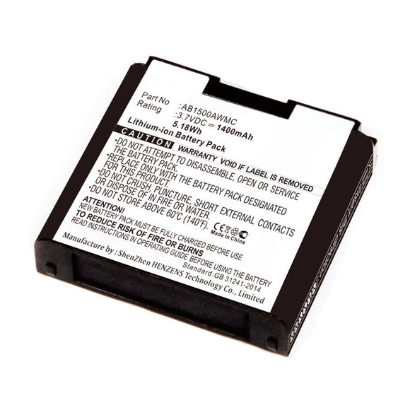Batteries N Accessories BNA-WB-L14824 Cell Phone Battery - Li-ion, 3.7V, 1400mAh, Ultra High Capacity - Replacement for Philips AB1500AWMC Battery
