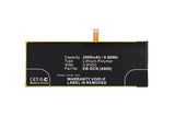 Batteries N Accessories BNA-WB-P11181 Cell Phone Battery - Li-Pol, 3.8V, 2600mAh, Ultra High Capacity - Replacement for EBest EB-DCN (A860) Battery