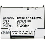 Batteries N Accessories BNA-WB-L6510 PDA Battery - Li-Ion, 3.7V, 1250 mAh, Ultra High Capacity Battery - Replacement for Fujitsu 10600405394 Battery