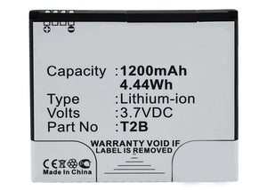 Batteries N Accessories BNA-WB-L3429 Cell Phone Battery - Li-Ion, 3.7V, 1200 mAh, Ultra High Capacity Battery - Replacement for Lumigon T2B Battery