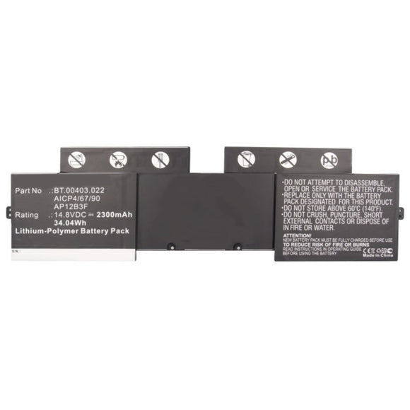 Batteries N Accessories BNA-WB-P10352 Laptop Battery - Li-Pol, 14.8V, 2300mAh, Ultra High Capacity - Replacement for Acer AP11B3F Battery