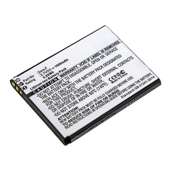 Batteries N Accessories BNA-WB-L11627 Cell Phone Battery - Li-ion, 3.7V, 1600mAh, Ultra High Capacity - Replacement for Highscreen Zera F Battery