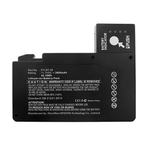 Batteries N Accessories BNA-WB-L12411 Equipment Battery - Li-ion, 11.1V, 3800mAh, Ultra High Capacity - Replacement for INNO FFLBT-40 Battery