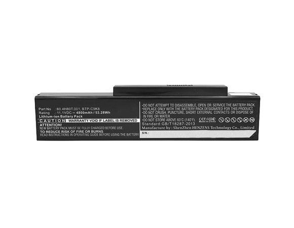 Batteries N Accessories BNA-WB-L4574 Laptops Battery - Li-Ion, 11.1V, 4800 mAh, Ultra High Capacity Battery - Replacement for Fujitsu 60.4H80T.001 Battery