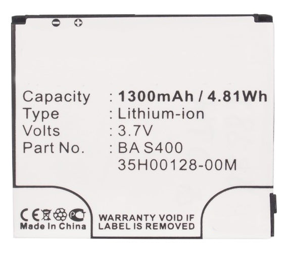 Batteries N Accessories BNA-WB-L3262 Cell Phone Battery - Li-Ion, 3.7V, 1300 mAh, Ultra High Capacity Battery - Replacement for DOPOD 35H00128-00M Battery