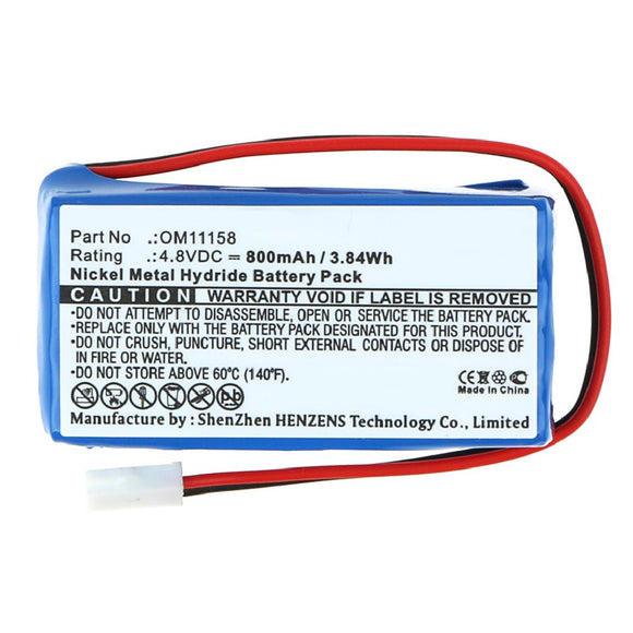 Batteries N Accessories BNA-WB-H10771 Medical Battery - Ni-MH, 4.8V, 800mAh, Ultra High Capacity - Replacement for Air shields-Vickers OM11158 Battery