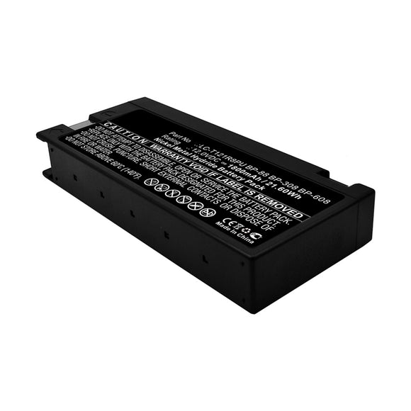 Batteries N Accessories BNA-WB-H10849 Medical Battery - Ni-MH, 12V, 1800mAh, Ultra High Capacity - Replacement for Colin Medical LC-T121R8PU BP-88 BP-308 BP-60 Battery