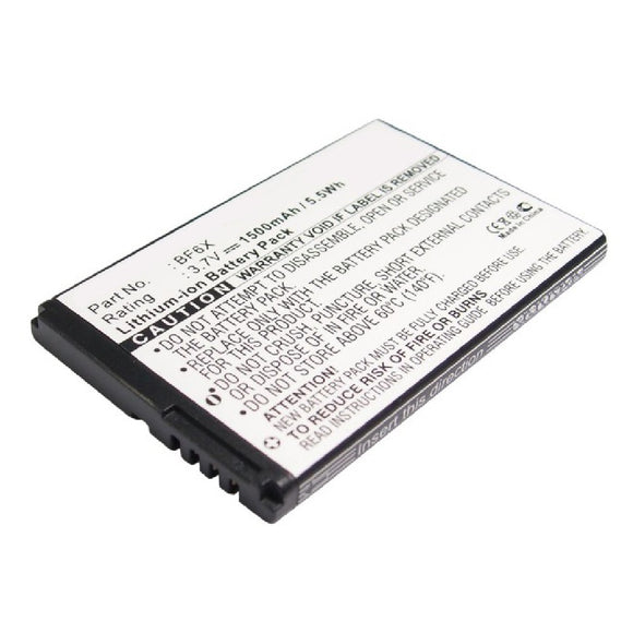 Batteries N Accessories BNA-WB-L3887 Cell Phone Battery - Li-ion, 3.7, 1500mAh, Ultra High Capacity Battery - Replacement for Motorola BF6X, SNN5885, SNN5885A Battery