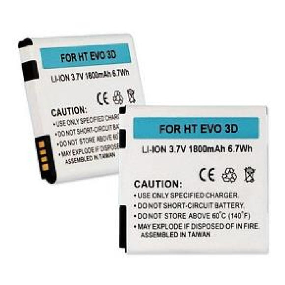 Batteries N Accessories BNA-WB-BLI-1210-1.5 Cell Phone Battery - Li-Ion, 3.7V, 1800 mAh, Ultra High Capacity Battery - Replacement for HTC EVO 3D Battery