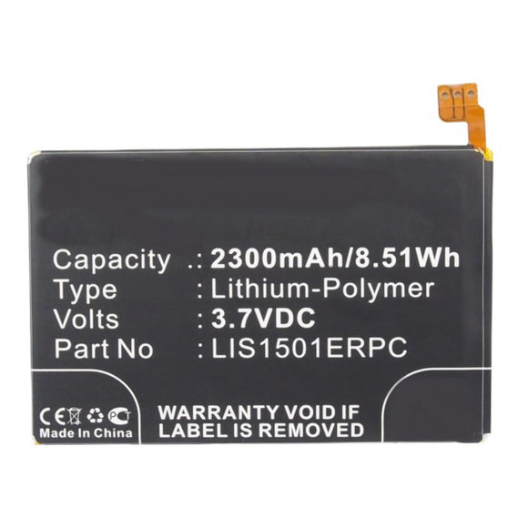 Batteries N Accessories BNA-WB-P3653 Cell Phone Battery - Li-Pol, 3.7V, 2300 mAh, Ultra High Capacity Battery - Replacement for Sony Ericsson 1264-3476.1 Battery