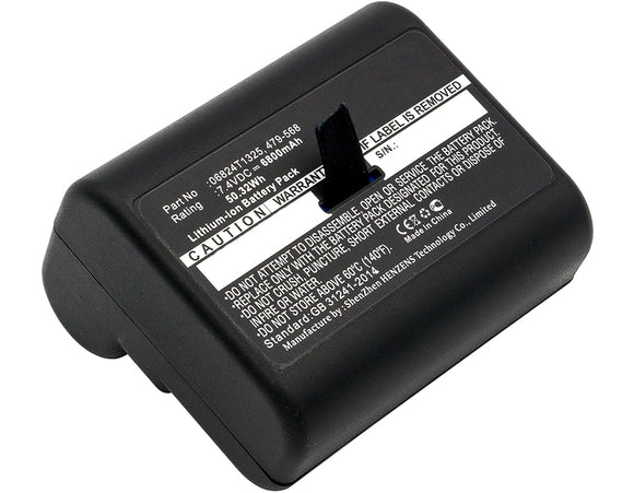 Batteries N Accessories BNA-WB-L11325 Equipment Battery - Li-ion, 7.4V, 6800mAh, Ultra High Capacity - Replacement for Fluke MBP-LION Battery