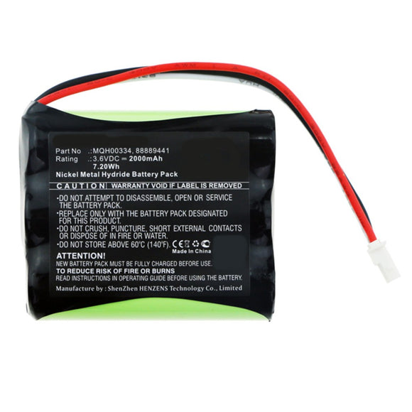 Batteries N Accessories BNA-WB-H10792 Medical Battery - Ni-MH, 3.6V, 2000mAh, Ultra High Capacity - Replacement for ATYS MQH00334 Battery