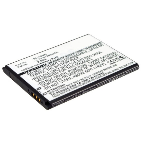 Batteries N Accessories BNA-WB-L9488 Cell Phone Battery - Li-ion, 3.7V, 850mAh, Ultra High Capacity - Replacement for AT&T BL-40MN Battery