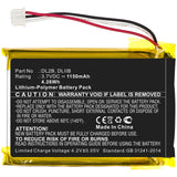 Batteries N Accessories BNA-WB-P11473 Medical Battery - Li-Pol, 3.7V, 1150mAh, Ultra High Capacity - Replacement for 3GEN DL2B Battery