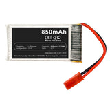 Batteries N Accessories BNA-WB-P13729 Quadcopter Drone Battery - Li-Pol, 3.7V, 850mAh, Ultra High Capacity - Replacement for Syma X54HC Battery