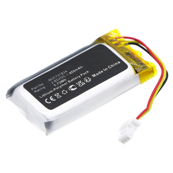 Batteries N Accessories BNA-WB-P18845 Speaker Battery - Li-Pol, 3.85V, 450mAh, Ultra High Capacity - Replacement for Sony ACE731834 Battery