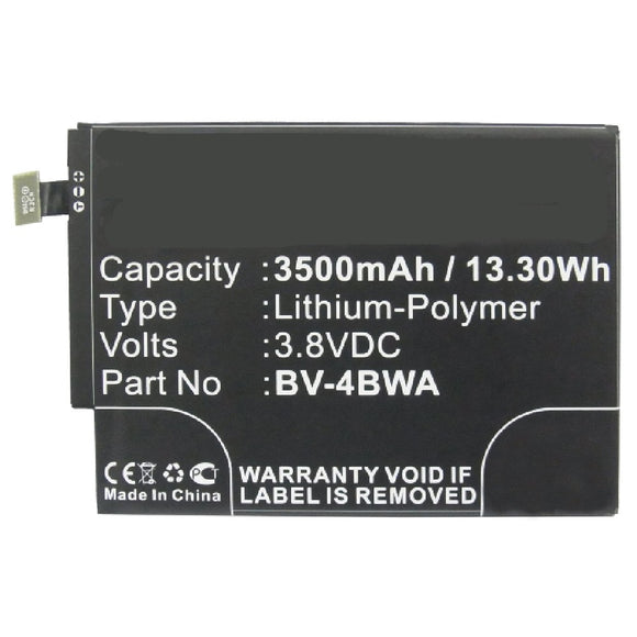 Batteries N Accessories BNA-WB-P3447 Cell Phone Battery - Li-Pol, 3.8V, 3500 mAh, Ultra High Capacity Battery - Replacement for Microsoft BV-4BWA Battery