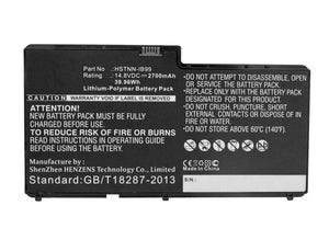 Batteries N Accessories BNA-WB-P4576 Laptops Battery - Li-Pol, 14.8V, 2700 mAh, Ultra High Capacity Battery - Replacement for HP 519249-171 Battery