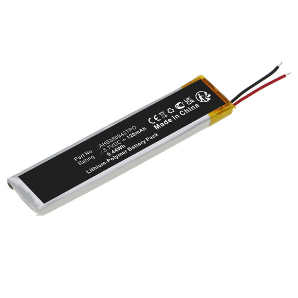 Batteries N Accessories BNA-WB-P17718 Wireless Headset Battery - Li-Pol, 3.7V, 120mAh, Ultra High Capacity - Replacement for Huawei AHB380942TPO Battery