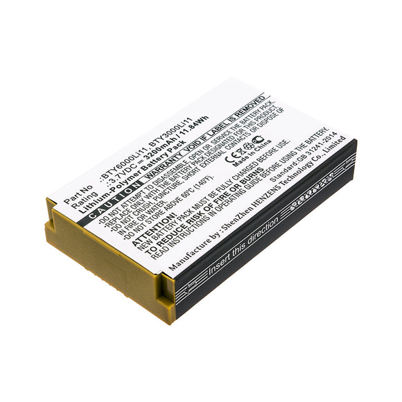 Batteries N Accessories BNA-WB-P11663 2-Way Radio Battery - Li-Pol, 3.7V, 3200mAh, Ultra High Capacity - Replacement for Huawei BTY3000Li11 Battery