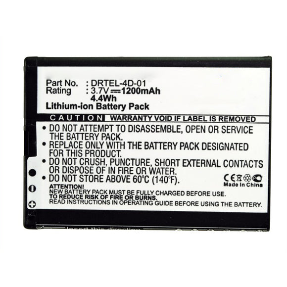 Batteries N Accessories BNA-WB-L16791 Cell Phone Battery - Li-ion, 3.7V, 1200mAh, Ultra High Capacity - Replacement for Olympia DRTEL-4D-01 Battery