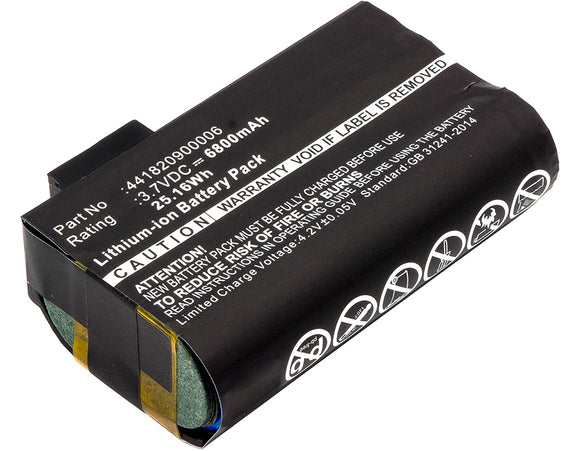 Batteries N Accessories BNA-WB-L8044 Barcode Scanner Battery - Li-ion, 3.7V, 6800mAh, Ultra High Capacity Battery - Replacement for AdirPro 441820900006 Battery