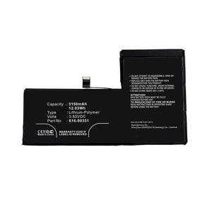 Batteries N Accessories BNA-WB-P12146 Cell Phone Battery - Li-Pol, 3.82V, 3150mAh, Ultra High Capacity - Replacement for Apple 616-00351 Battery