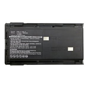 Batteries N Accessories BNA-WB-L12074 2-Way Radio Battery - Li-ion, 7.4V, 1800mAh, Ultra High Capacity - Replacement for Kenwood KNB-14 Battery