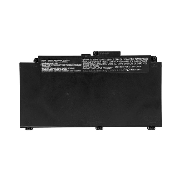 Batteries N Accessories BNA-WB-L11775 Laptop Battery - Li-ion, 11.4V, 3300mAh, Ultra High Capacity - Replacement for HP CD03XL Battery