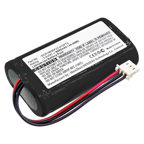 Batteries N Accessories BNA-WB-L10821 Medical Battery - Li-ion, 3.6V, 6800mAh, Ultra High Capacity - Replacement for Bionet SCR18650F22-012PTC Battery