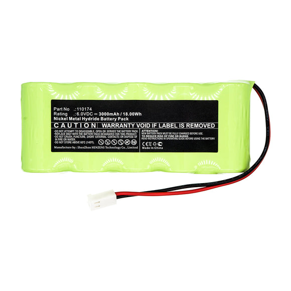 Batteries N Accessories BNA-WB-H15152 Medical Battery - Ni-MH, 6V, 3000mAh, Ultra High Capacity - Replacement for NONIN 110174 Battery
