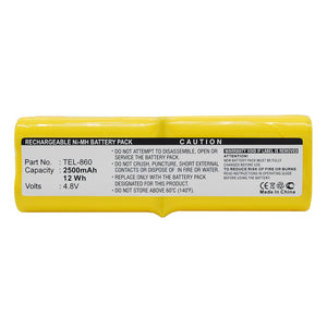 Batteries N Accessories BNA-WB-H12942 Barcode Scanner Battery - Ni-MH, 4.8V, 2500mAh, Ultra High Capacity - Replacement for TELXON TEL-860 Battery