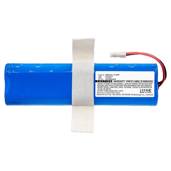 Batteries N Accessories BNA-WB-L11132 Vacuum Cleaner Battery - Li-ion, 14.4V, 2600mAh, Ultra High Capacity - Replacement for Ariete AT5186033510 Battery