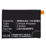 Batteries N Accessories BNA-WB-P8290 Cell Phone Battery - Li-Pol, 3.8V, 2800mAh, Ultra High Capacity Battery - Replacement for Sony 1294-1249, LIS1593ERPC Battery