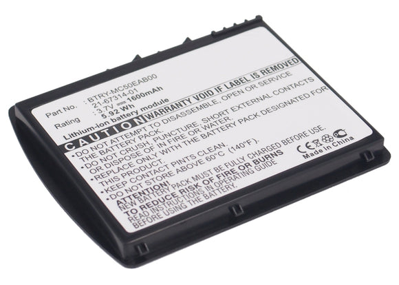 Batteries N Accessories BNA-WB-L1317 Barcode Scanner Battery - Li-ion, 3.7, 1600mAh, Ultra High Capacity Battery - Replacement for Symbol 21-67314-01, BTRY-MC50EAB00 Battery