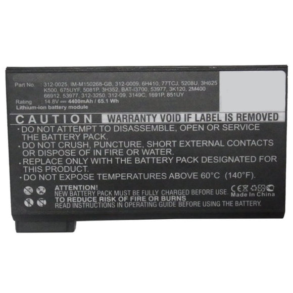 Batteries N Accessories BNA-WB-L9603 Laptop Battery - Li-ion, 14.8V, 4400mAh, Ultra High Capacity - Replacement for Dell 1691P Battery