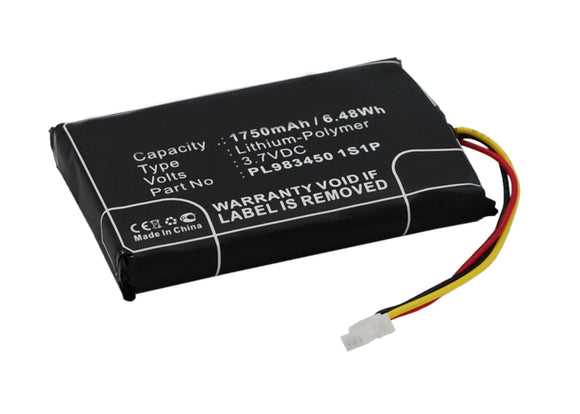 Batteries N Accessories BNA-WB-P4123 GPS Battery - Li-Pol, 3.7V, 1750 mAh, Ultra High Capacity Battery - Replacement for Falcom PL9834501S1P Battery