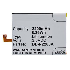 Batteries N Accessories BNA-WB-P3297 Cell Phone Battery - Li-Pol, 3.8V, 2200 mAh, Ultra High Capacity Battery - Replacement for GIONEE BL-N2200A Battery