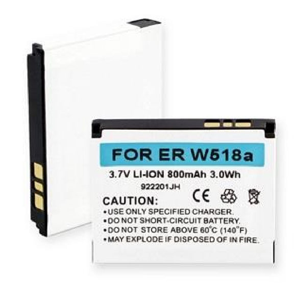 Batteries N Accessories BNA-WB-BLI-1123-.8 Cell Phone Battery - Li-Ion, 3.7V, 800 mAh, Ultra High Capacity Battery - Replacement for Sony/Ericsson W518a Battery