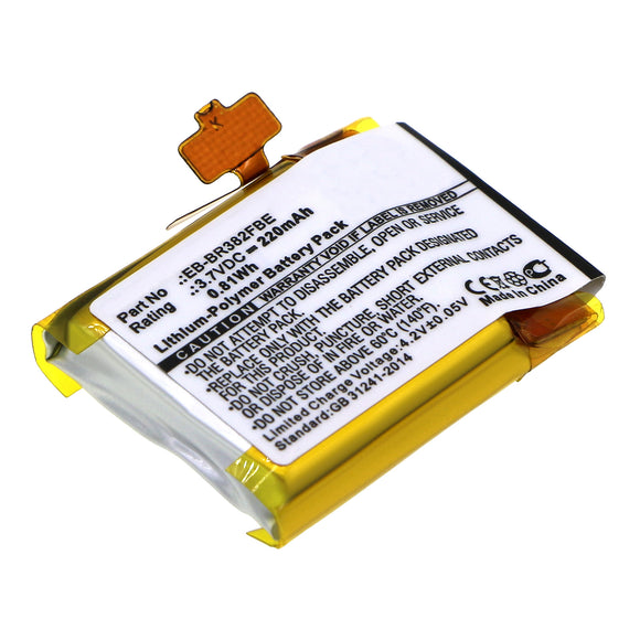 Batteries N Accessories BNA-WB-P1717 Smartwatch Battery - Li-Pol, 3.7V, 220 mAh, Ultra High Capacity Battery - Replacement for Samsung EB-BR382FBE Battery